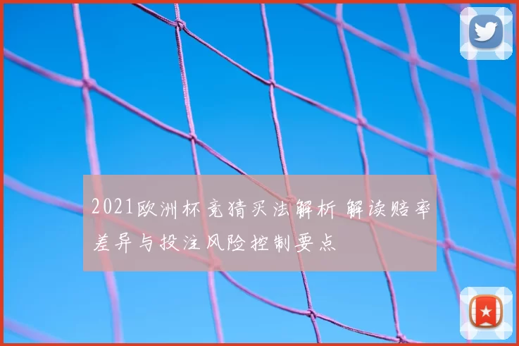 2021欧洲杯竞猜买法解析 解读赔率差异与投注风险控制要点
